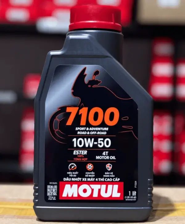 Nhớt Motul 7100 10W50 4T 1L –  Sự Lựa Chọn Hoàn Hảo Cho Xe Côn Tay & Mô Tô