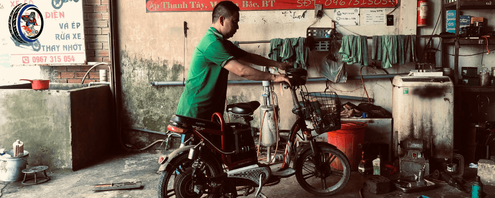 sua xe thanh truyen xe dap dien